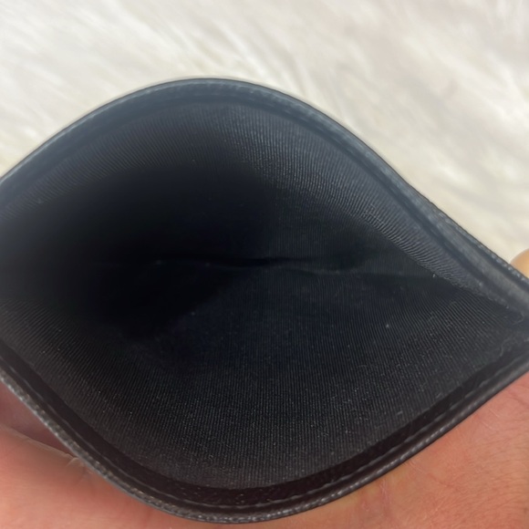 Chanel Black Card Holder wallet embossed Jacket CC charm - Picture 7 of 10